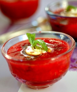 strawberry soup with balsamic vinegar 2